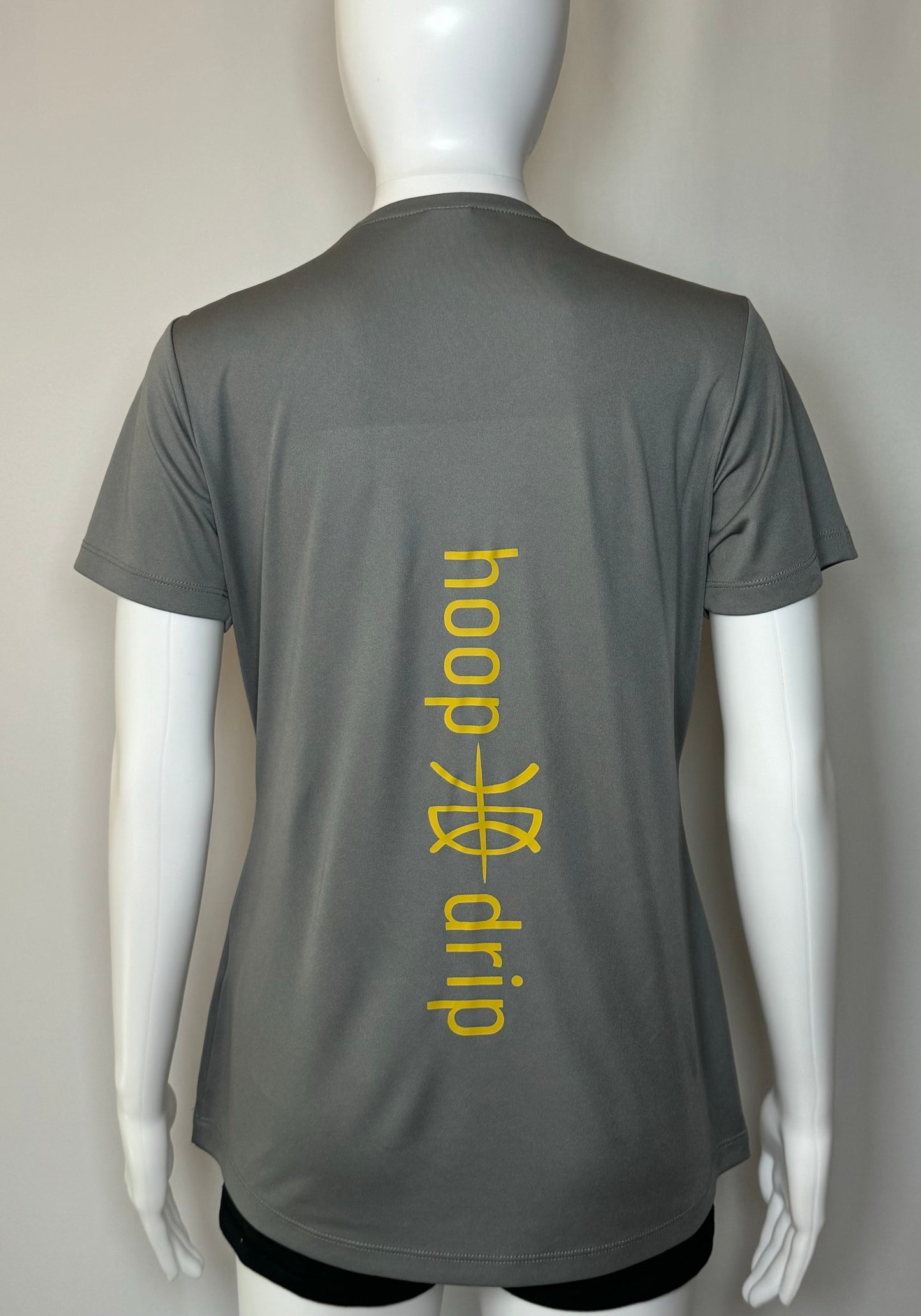 Women's Performance T-Shirt Grey/Gold Logo