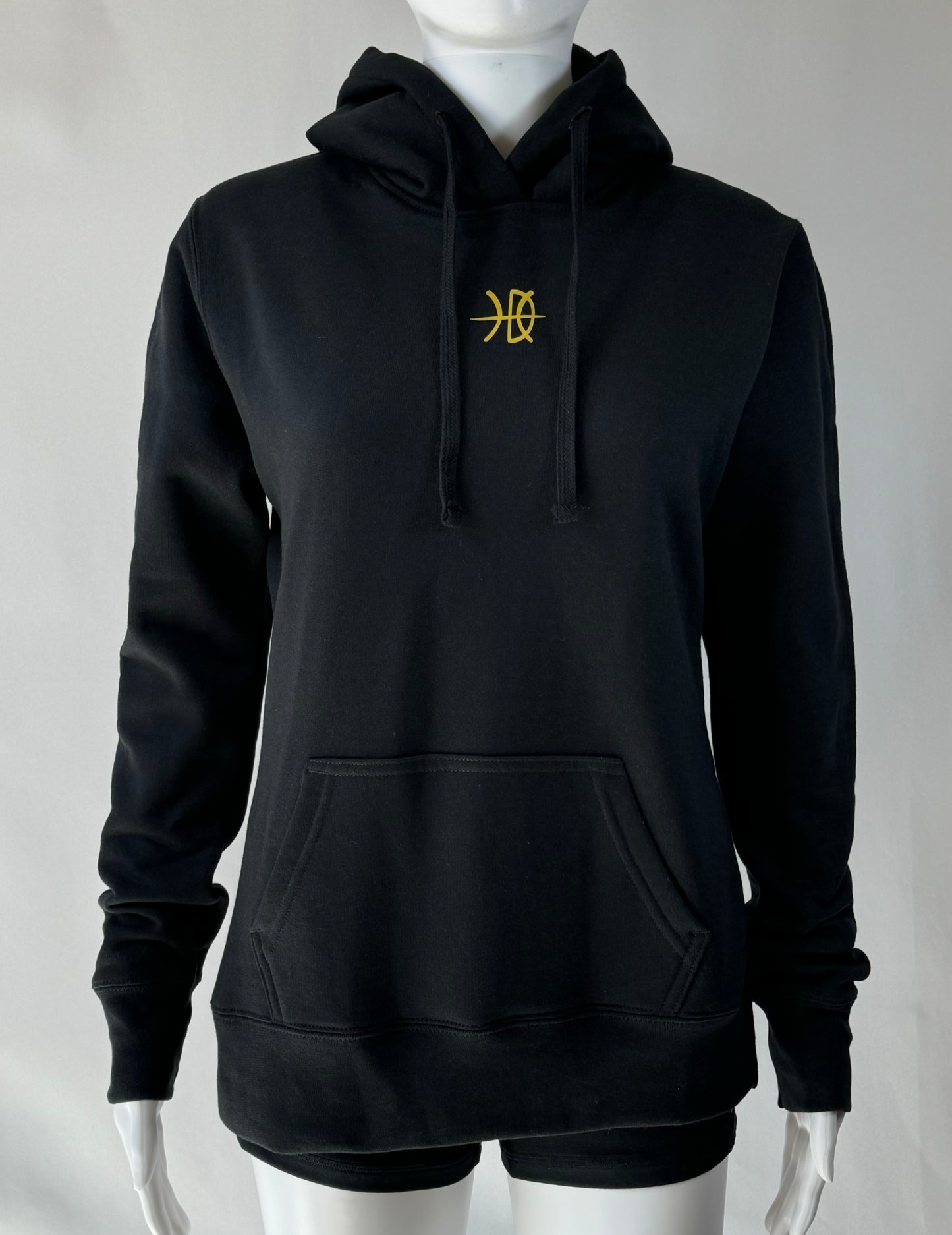 Unisex Gold Cross Fleece Hoodie