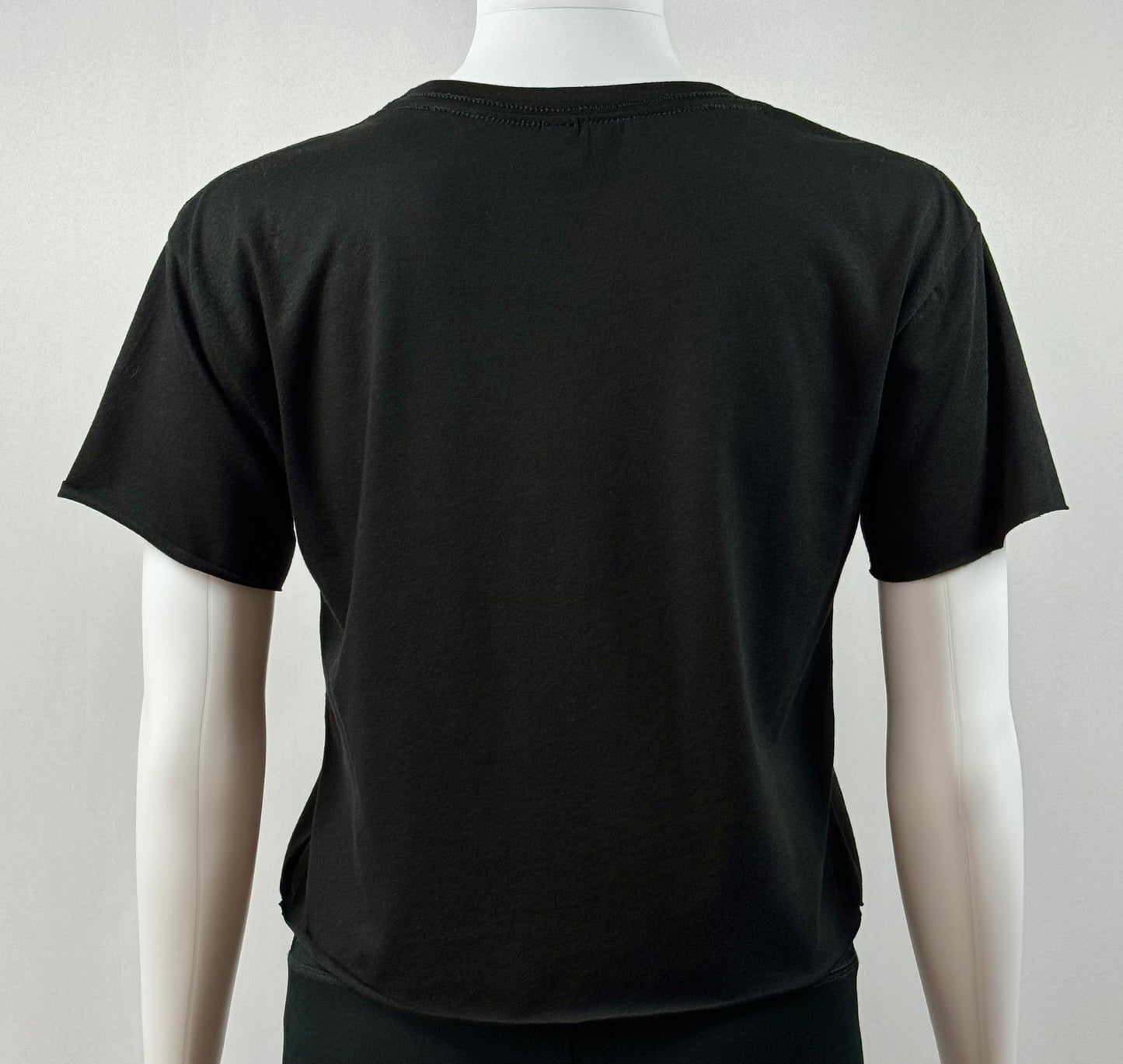 Women's Crop Short Sleeve Black/Teal/Pink DRIP Tee