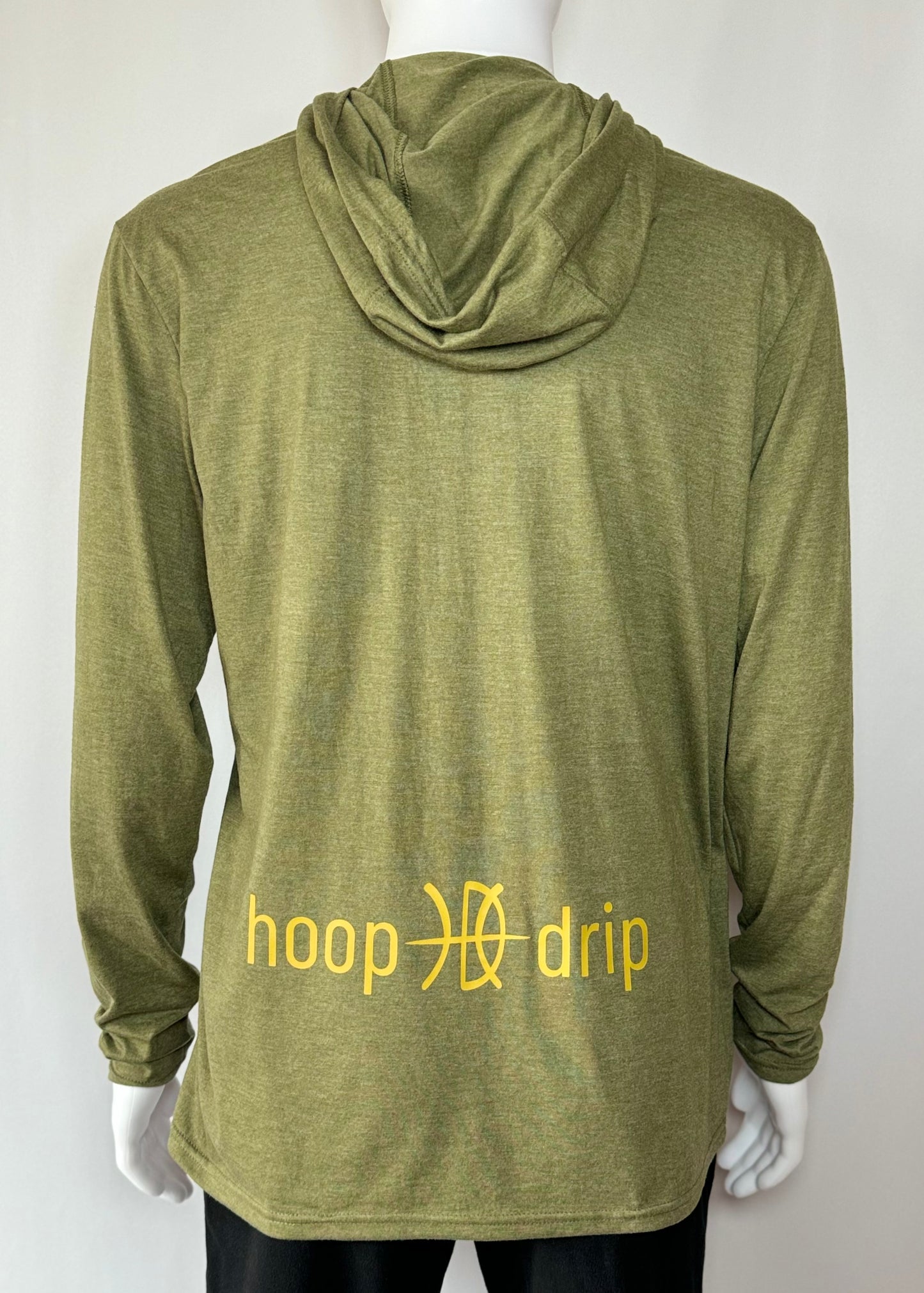 Men's Long Sleeve Green/Gold Hoodie