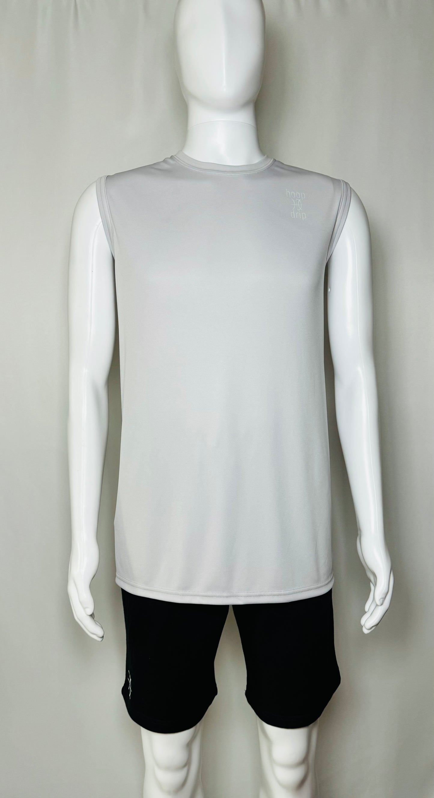 Men's Muscle Performance Silver Tank