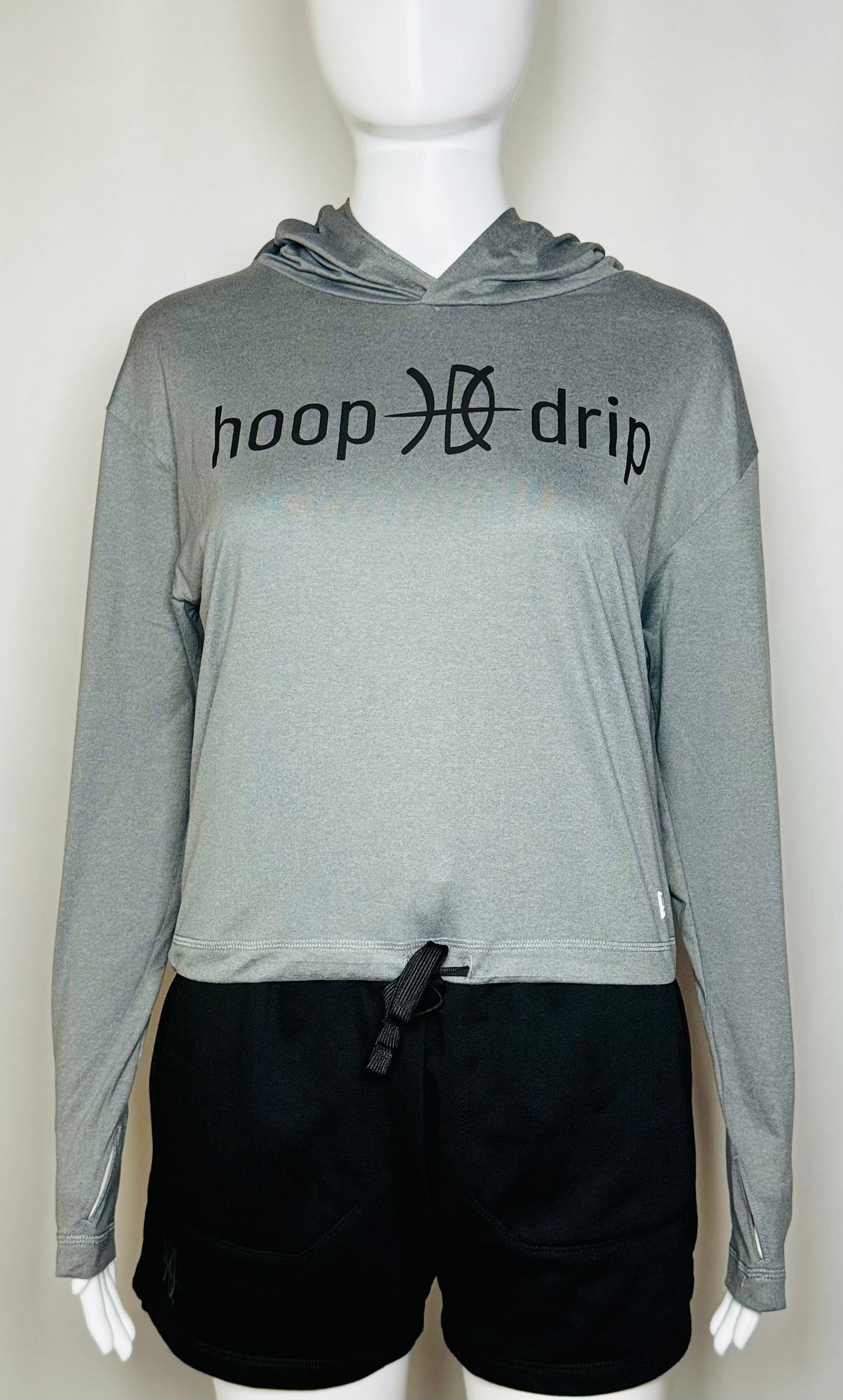 Women's Power Long Sleeve Gray Hoodie