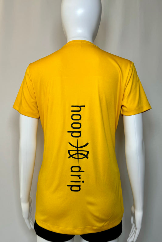 Women's Performance T-Shirt Gold/Black Logo