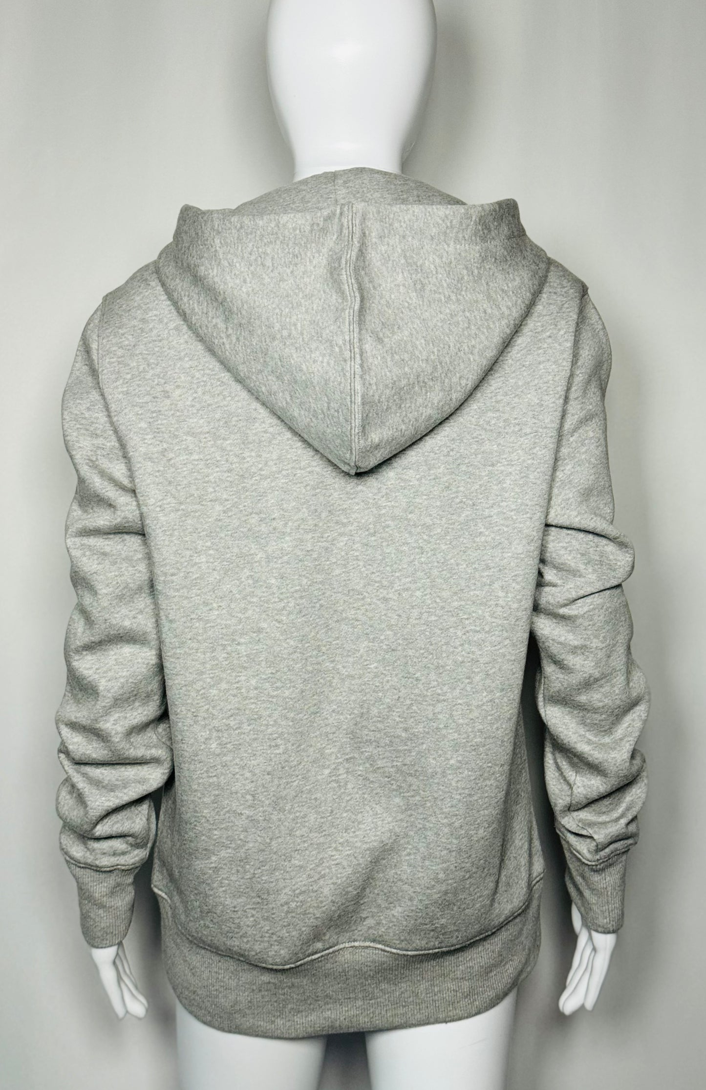 Women's Fleece Soft Grey/Black Logo Hoodie