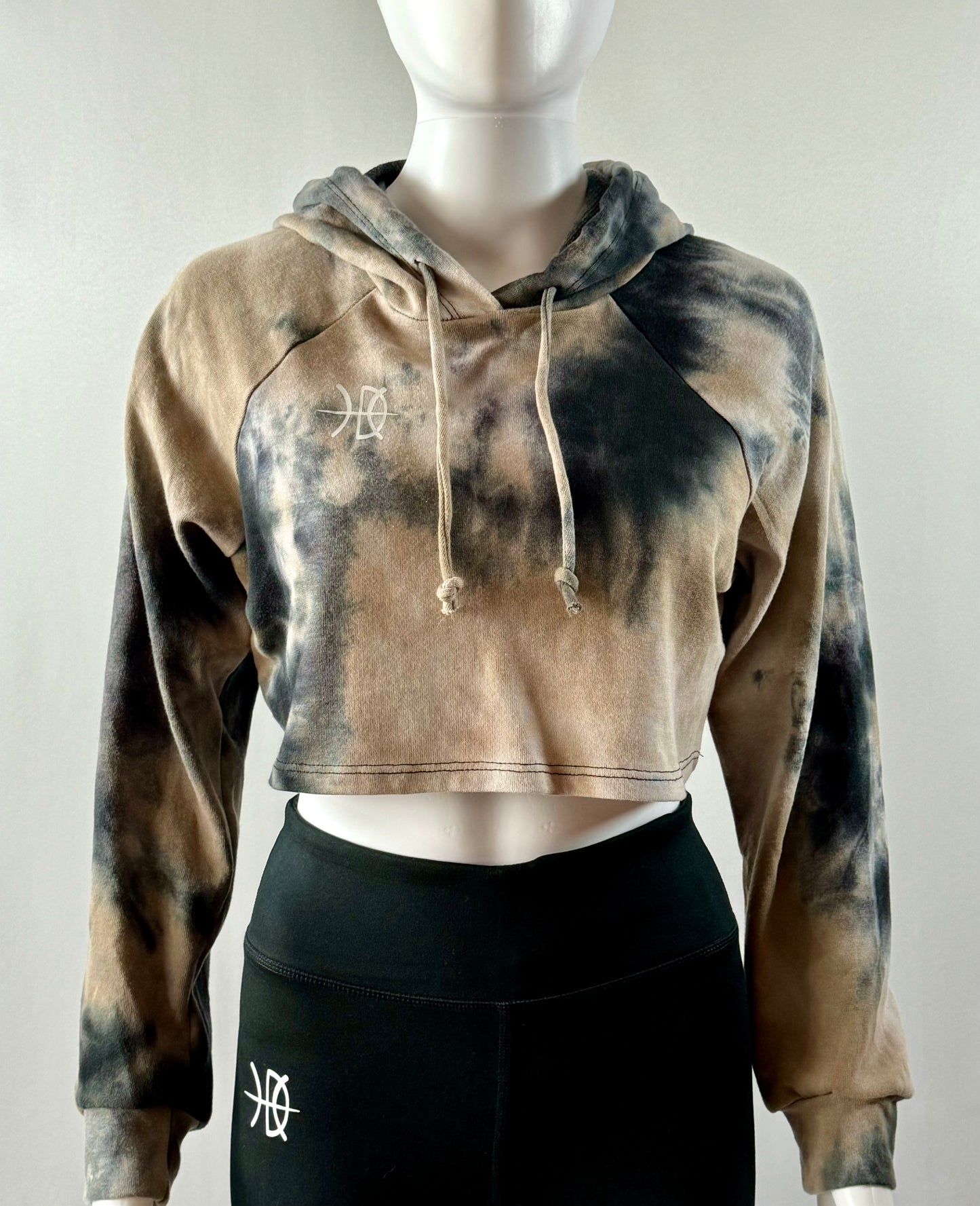 **SALE** Women's Tie Dye Crop Multi Color Hoodie