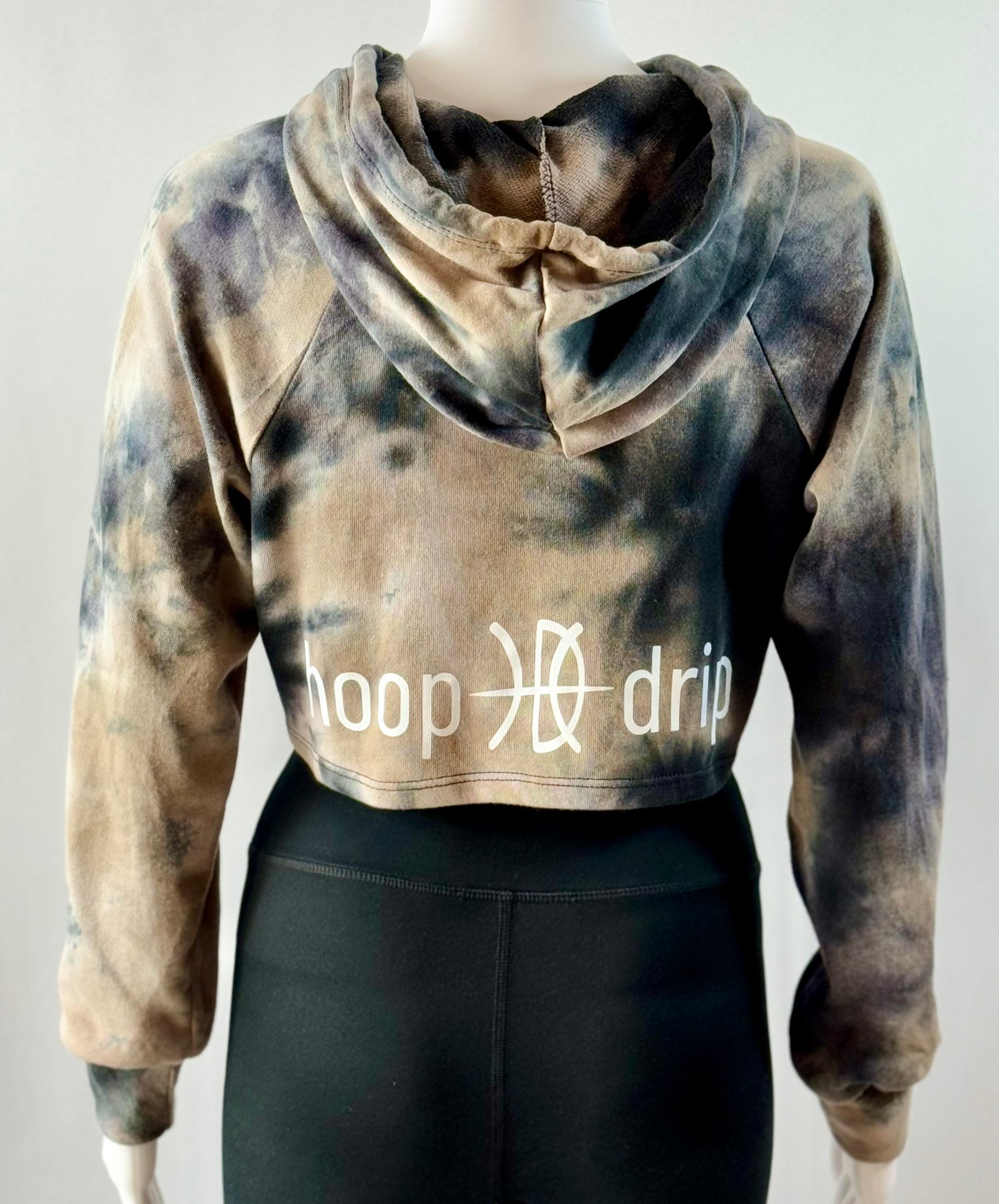 **SALE** Women's Tie Dye Crop Multi Color Hoodie