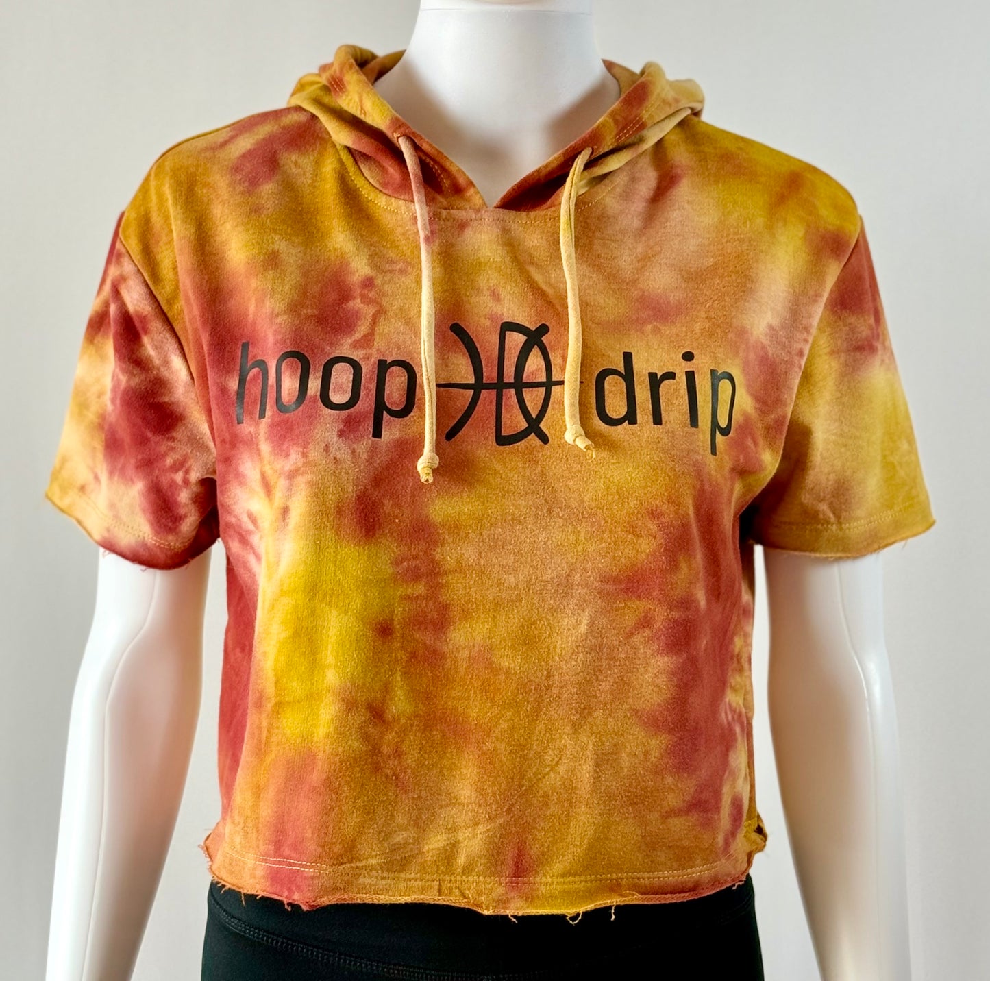 Women's Tie Dye Short Sleeve Hoodie