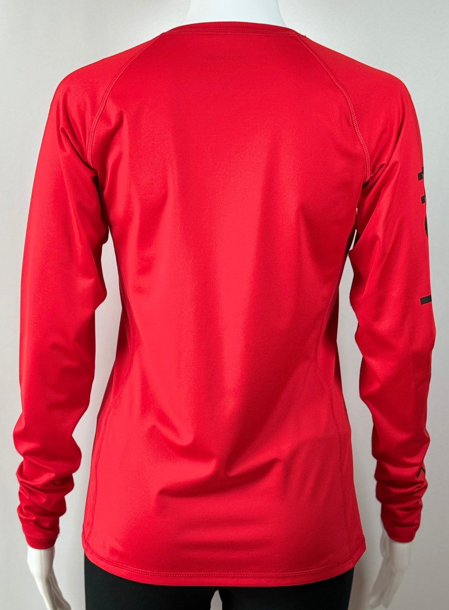 Women's Long Sleeve Rashguard Red Swim Shirt