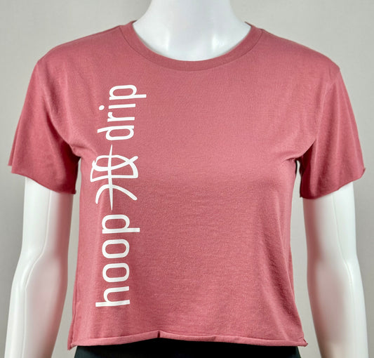 Women's Crop Short Sleeve Desert Pink Tee