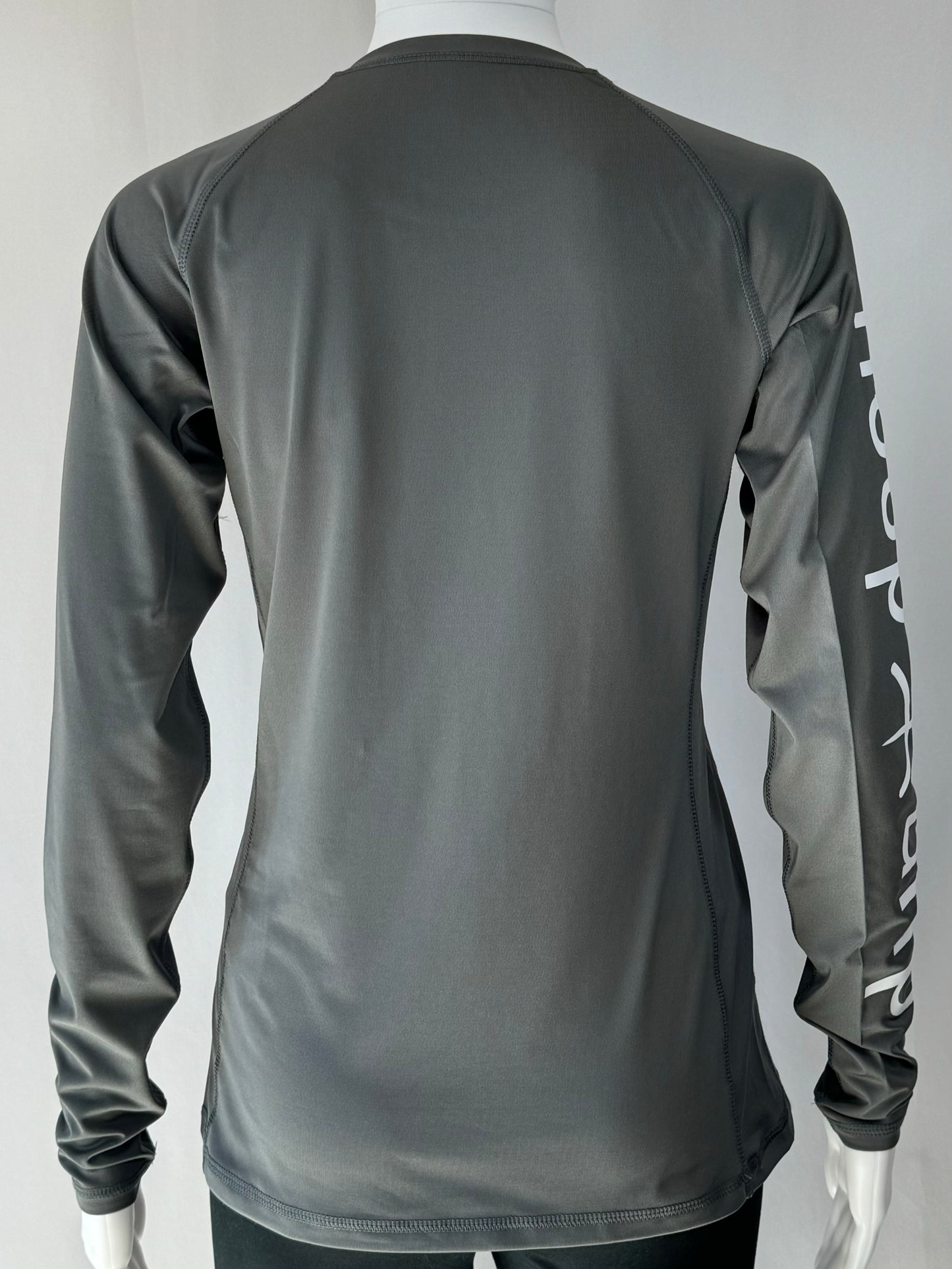 Women's Long Sleeve Rashguard Grey Swim Shirt