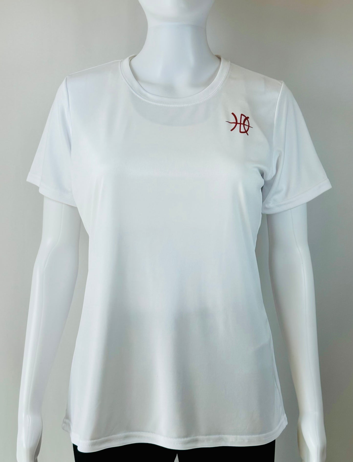 Women's Performance T-Shirt White with Multiple Color Options