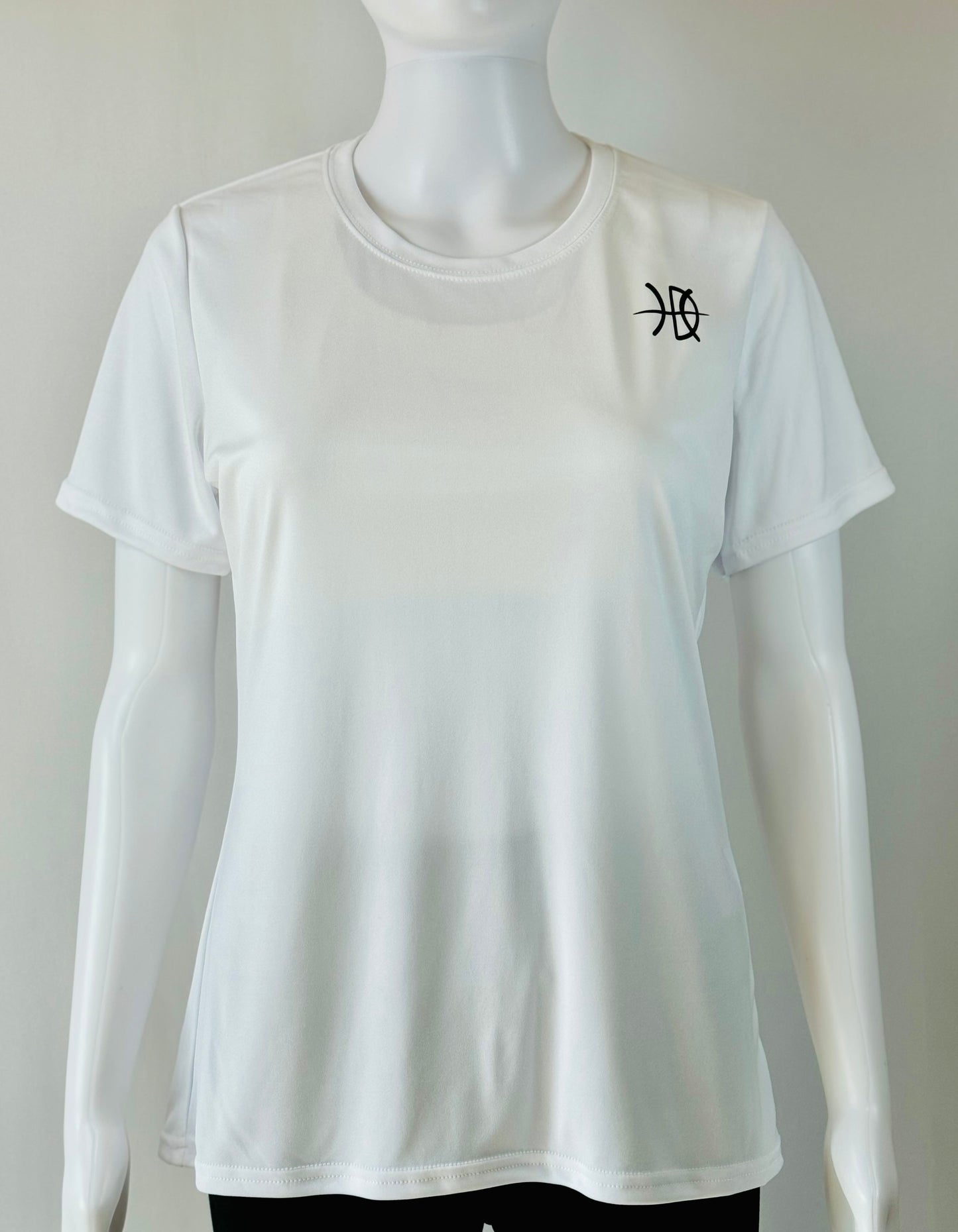 Women's Performance T-Shirt White with Multiple Color Options