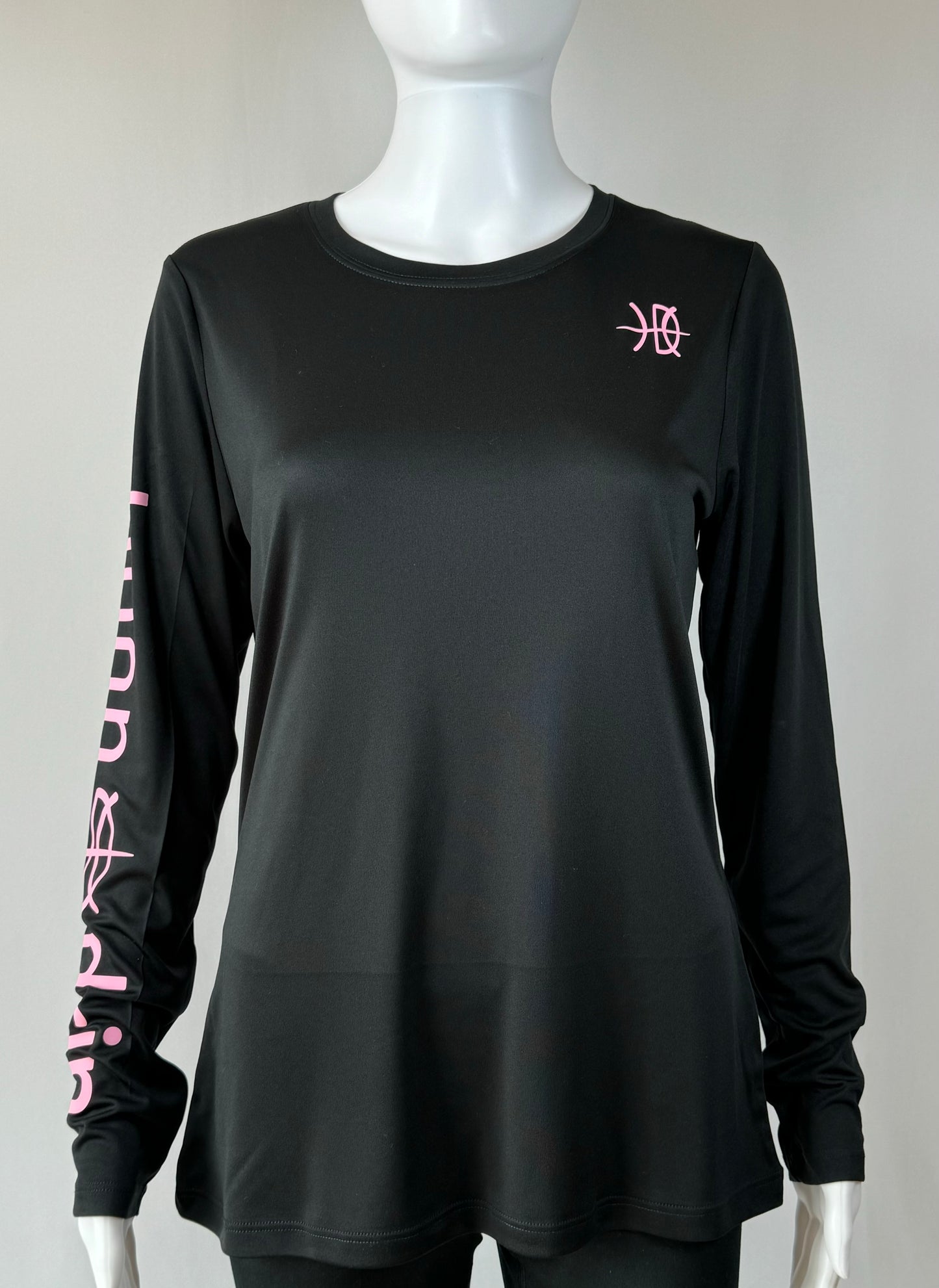 Women's Performance Long Sleeve Black/Pink
