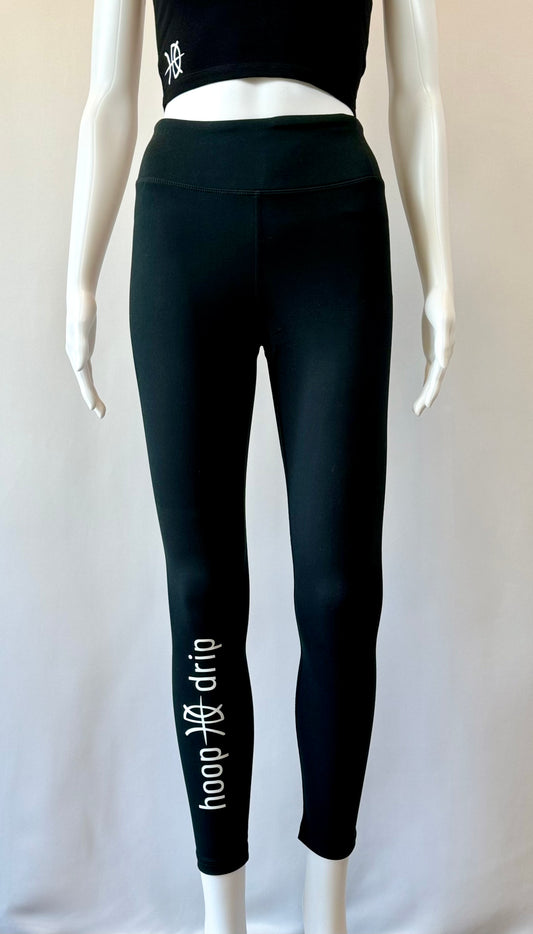 Women's Black 7/8 Full Logo Leggings