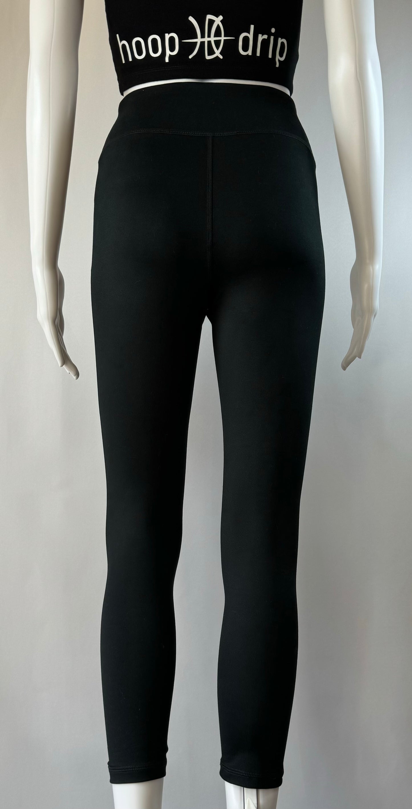 Women's Black 7/8 Logo Leggings