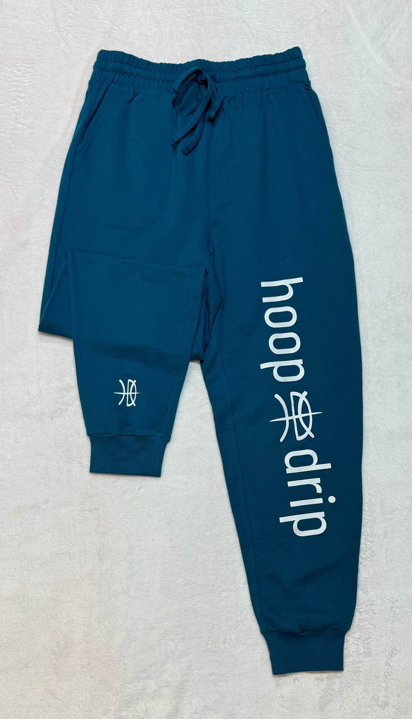 Women's Midweight Blue Full Logo Joggers