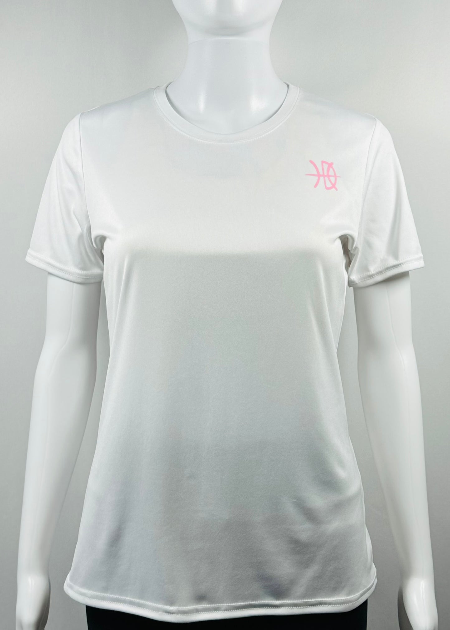 Women's Performance T-Shirt White with Multiple Color Options