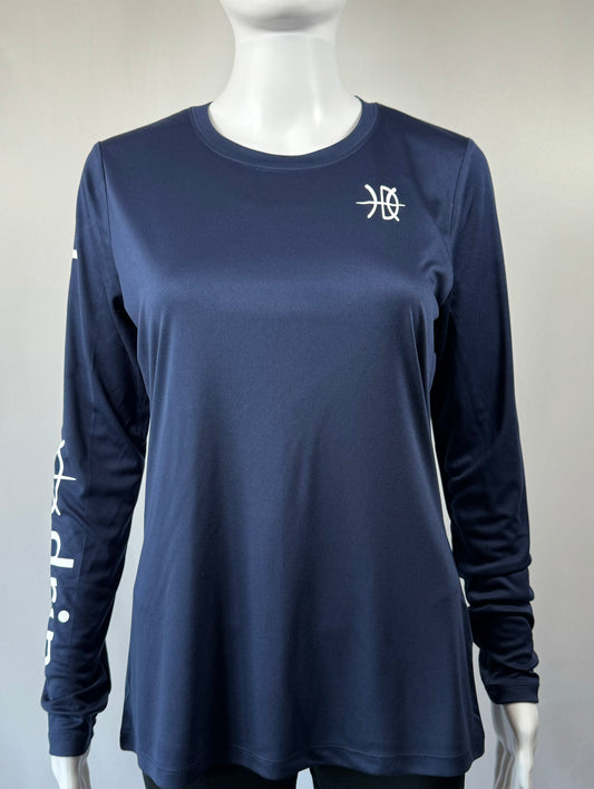 Women's Performance Long Sleeve Navy Blue