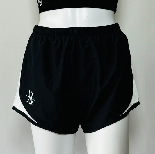 Women's Athletic Cadence shorts Black/White Logo