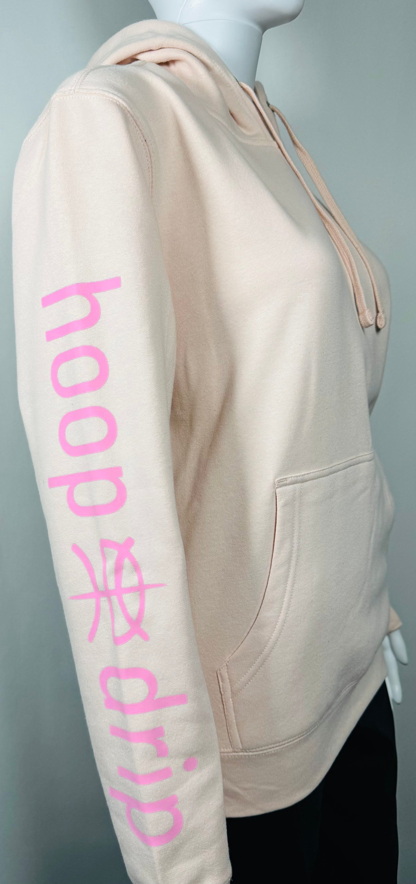 Women's Fleece Rosewater Pink/Pink Logo Hoodie