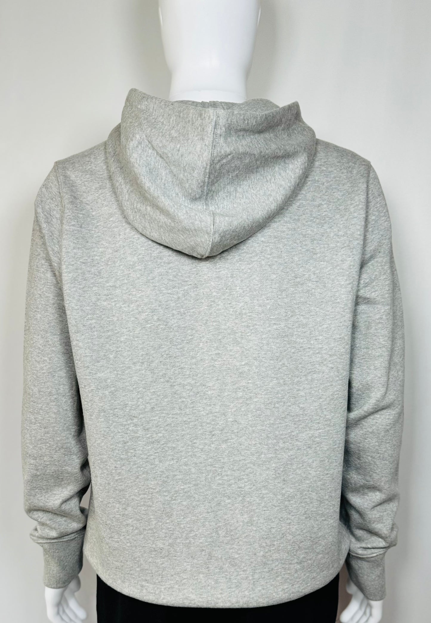 Men's Fleece Soft Grey/Black Logo Hoodie