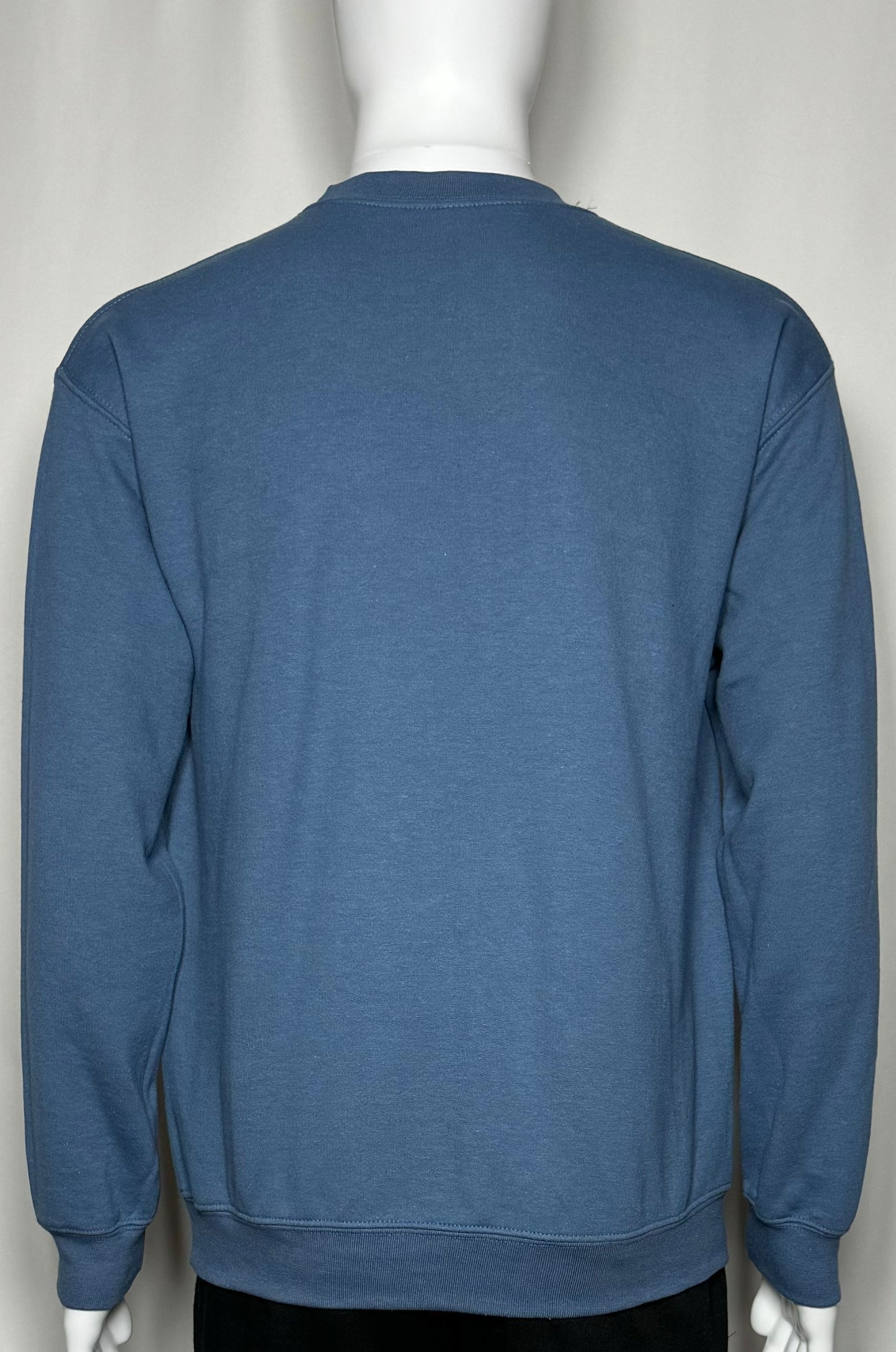 Men's Blue/Gray Logo Crewneck Sweatshirt