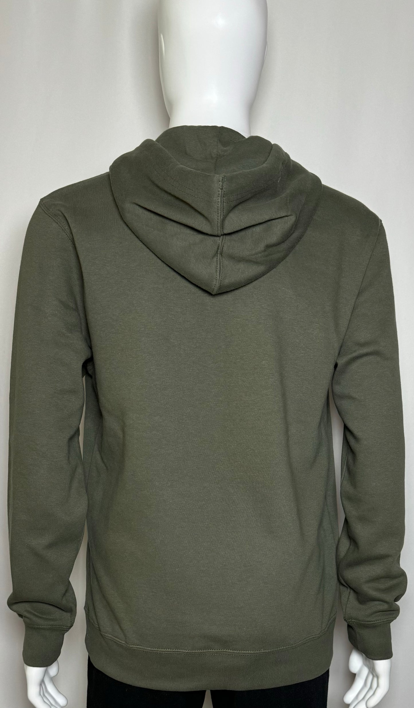 Men's Fleece Green Logo Hoodie