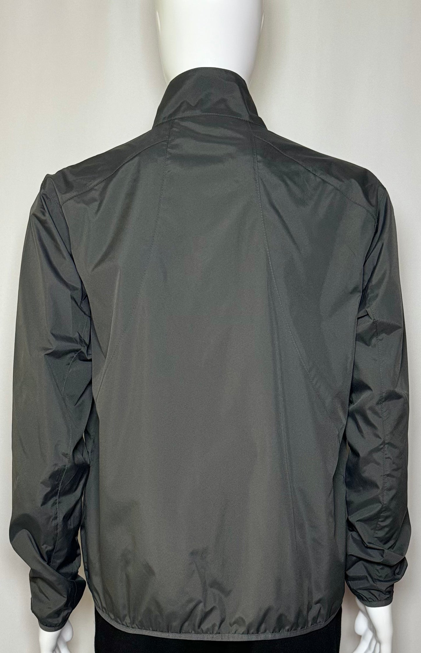 Men's Full Zip Gray Wind Breaker