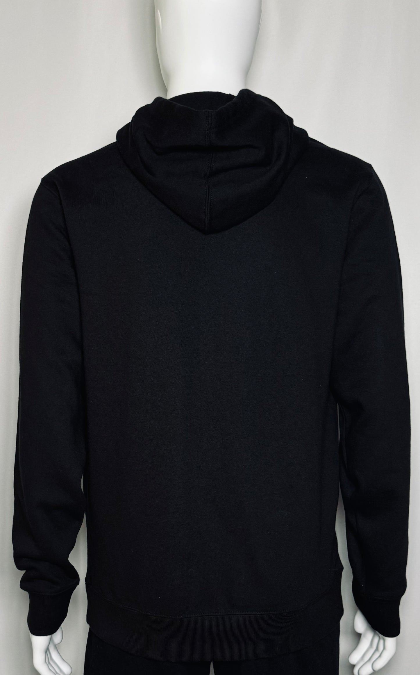 Men's Fleece Dessert Black/Black Logo Hoodie