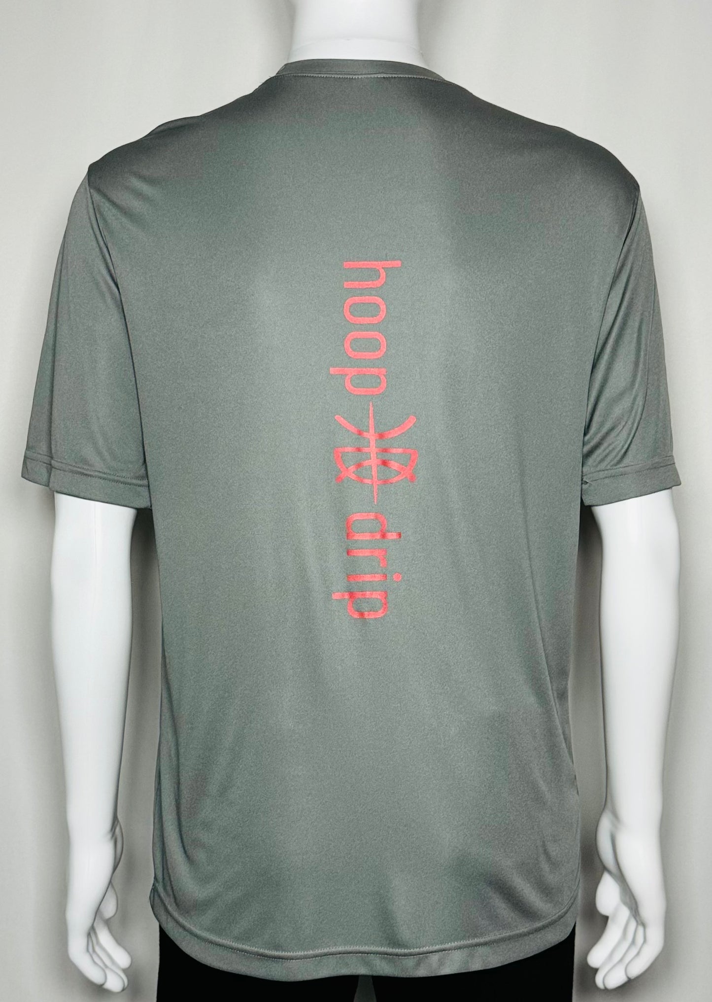 Men's Performance T-Shirt Gray/Red Logo