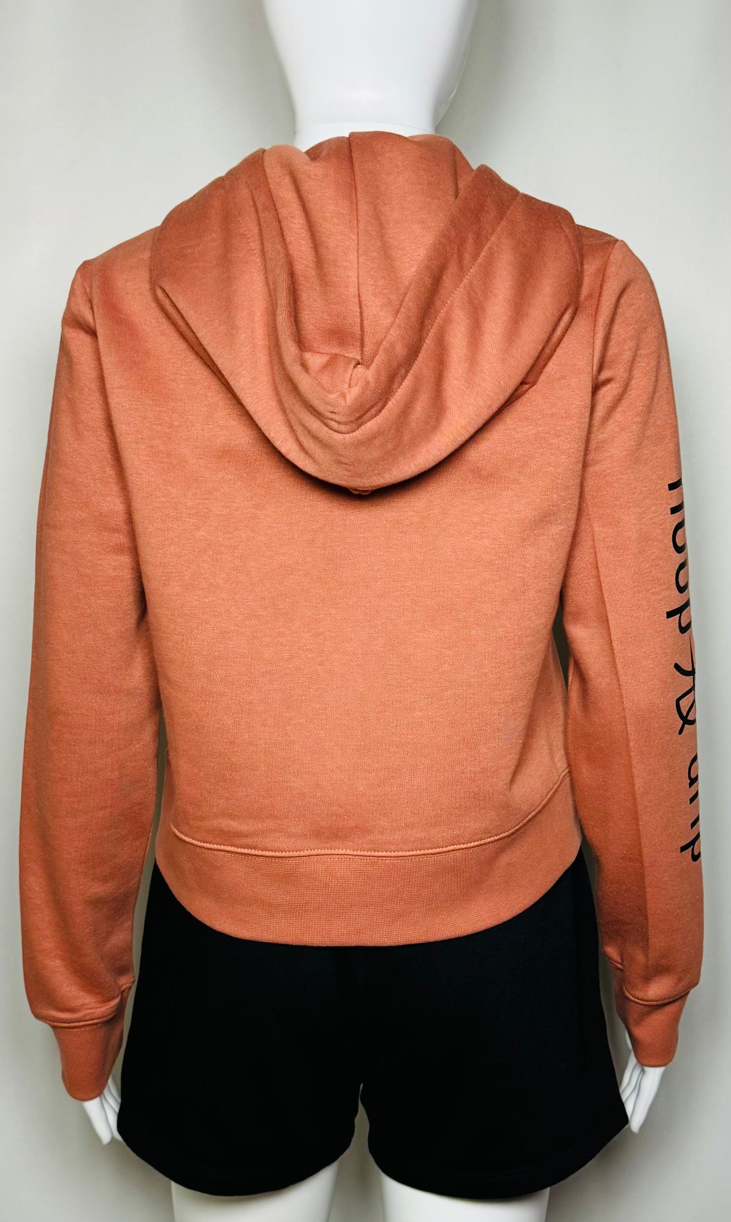 Women's Fleece Zip Up Desert Rose Hoodie