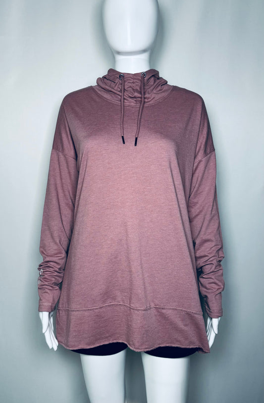 Rose Heather/Grey Logo causal comfort Hoodie