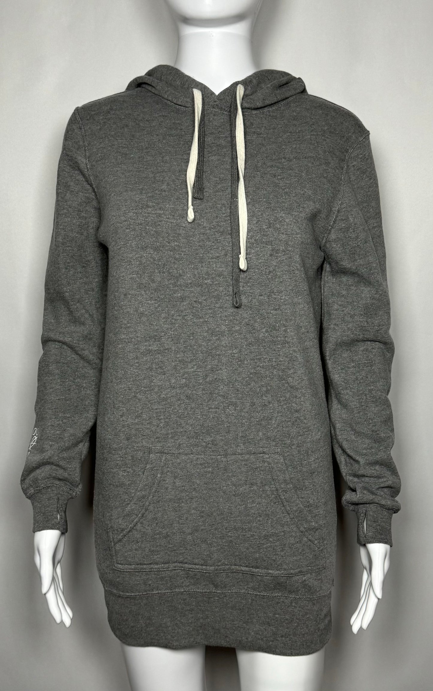 Women's Hooded Sweatshirt Gray Dress