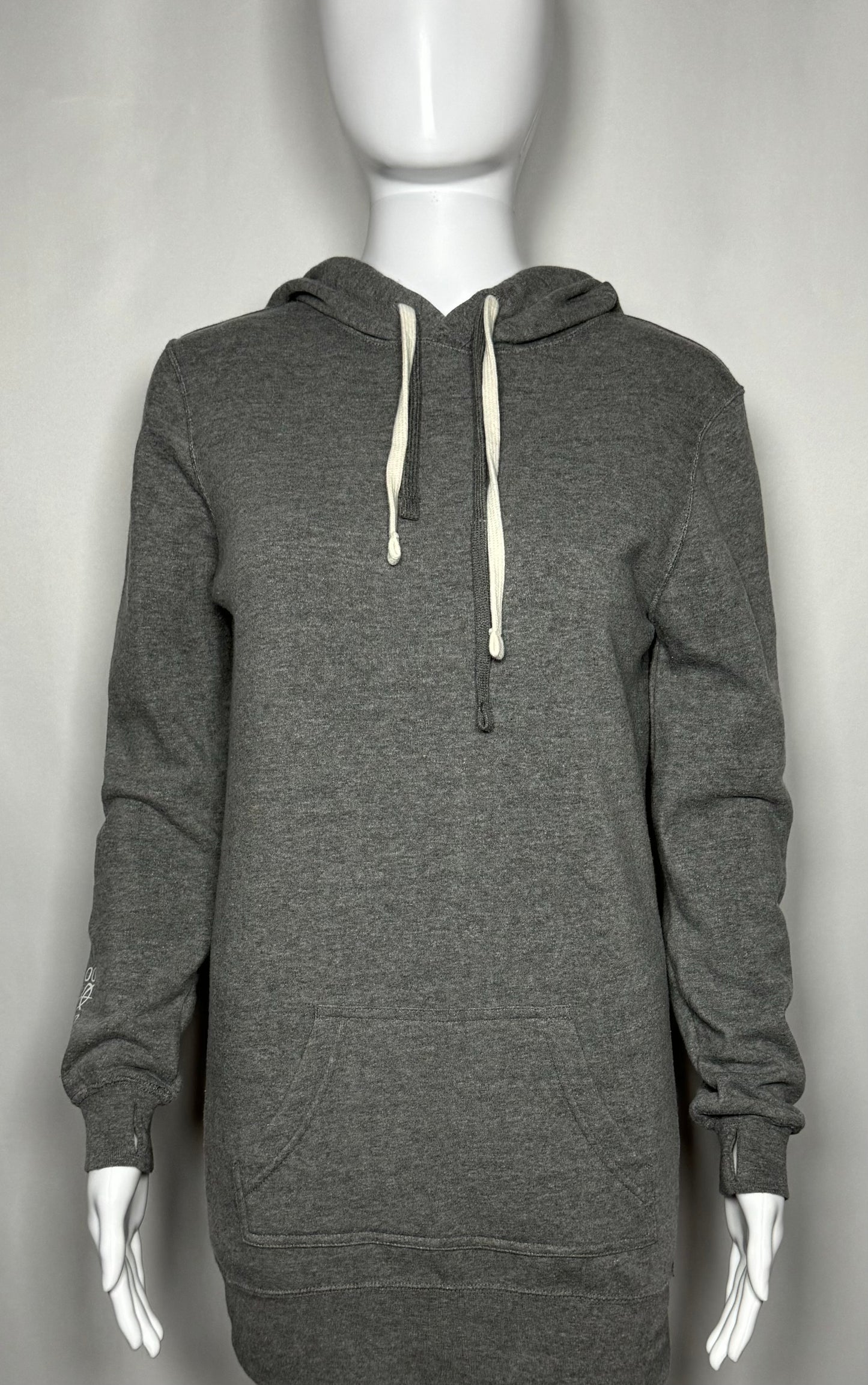 Women's Hooded Sweatshirt Gray Dress