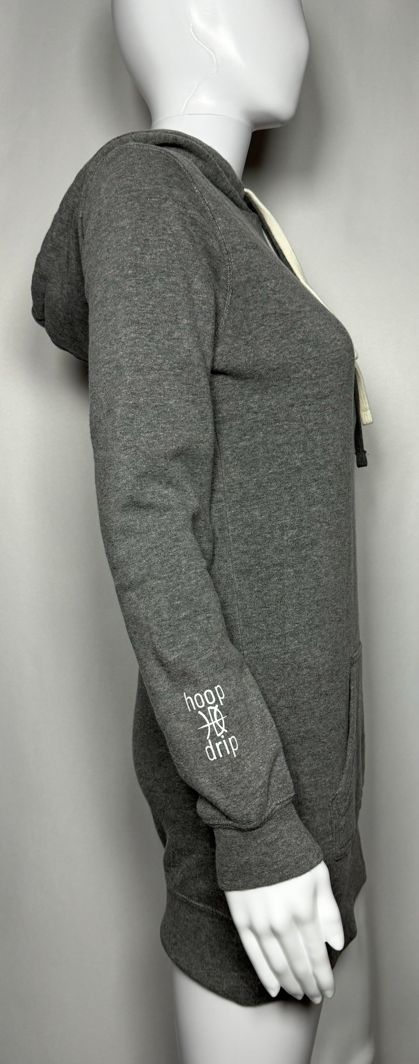 Women's Hooded Sweatshirt Gray Dress