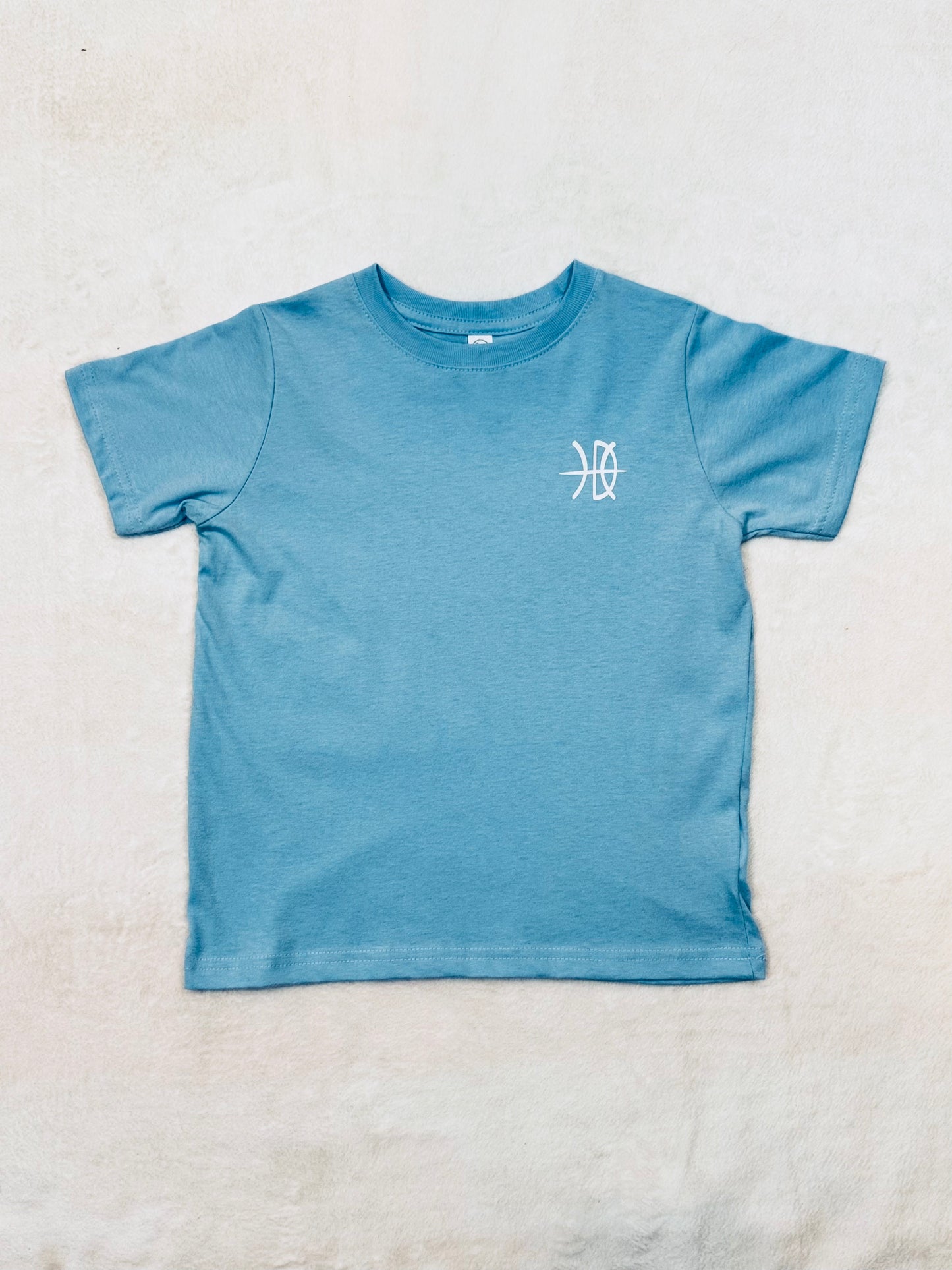 Toddler Logo Baby Blue/White T-shirt